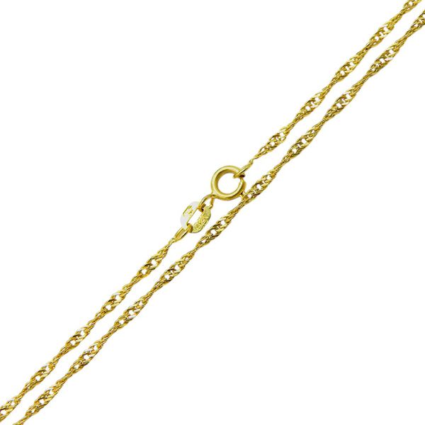 Corrente em Ouro 18k Modelo Singapura 1.4g 60.0cm