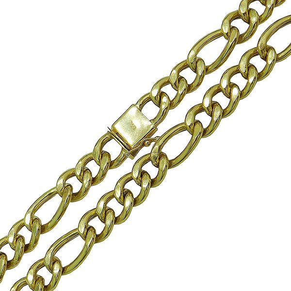 Corrente Masculina Elo Fígaro em Ouro 18K 34.5g