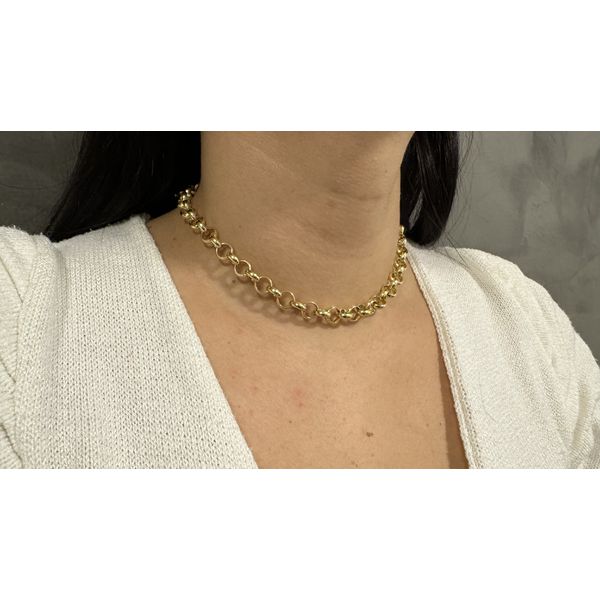 Corrente Portuguesa Grossa em Ouro 18K 40cm 19.5g