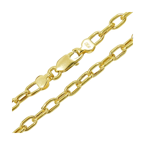 Corrente de Ouro 18k Masculina de 2,4mm 60 e 70cm