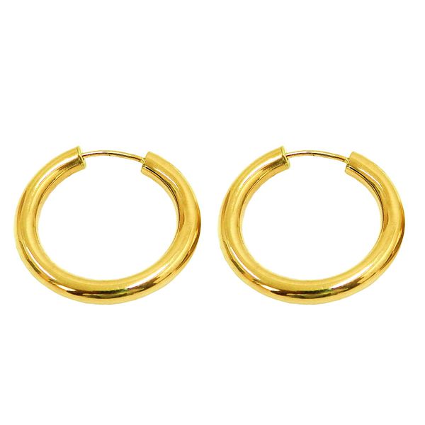 Brinco de Argola em Ouro 18k 750 com 21mm 