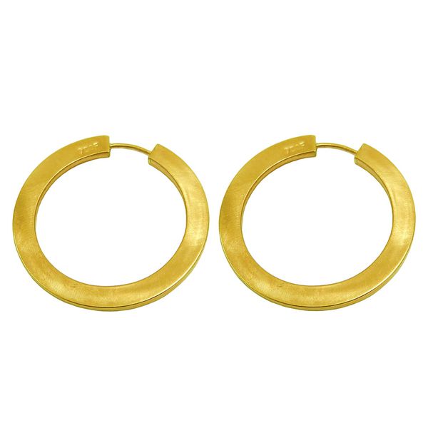 Brinco de Argola em Ouro 18K fosca com 29mm