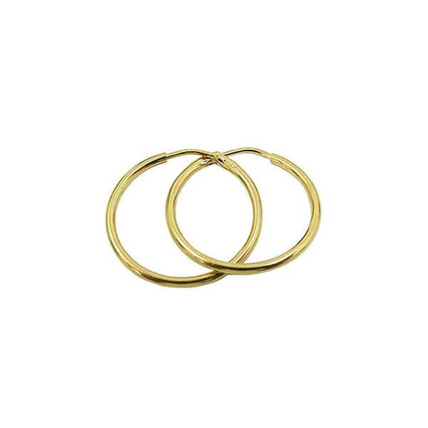 Argola pequena de Ouro 18k Polida