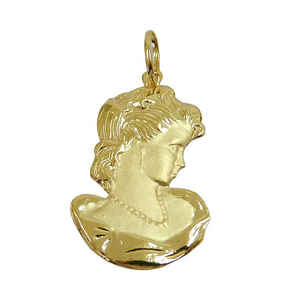 Pingente de Camafeu em Ouro 18k Grande