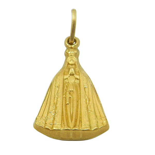 Pingente em Ouro 18k Nossa Senhora Aparecida