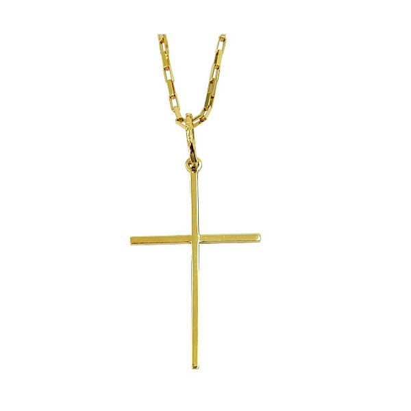 Pingente Masculino Cruz de Ouro 18K 