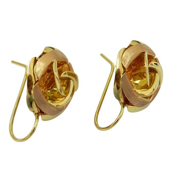 ゴールド【 4mm×23mm 】18k (701同サイズ) Brinco Modelo Rosa em Ouro 18k 0,750 Grande | RDJ Joias