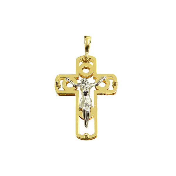 Cruz com Cristo em Ouro 18k 1.9g 32x17.8mm Vazado