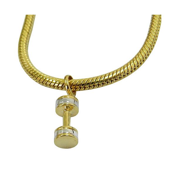 Pingente Halter em Ouro 18k para pulseira