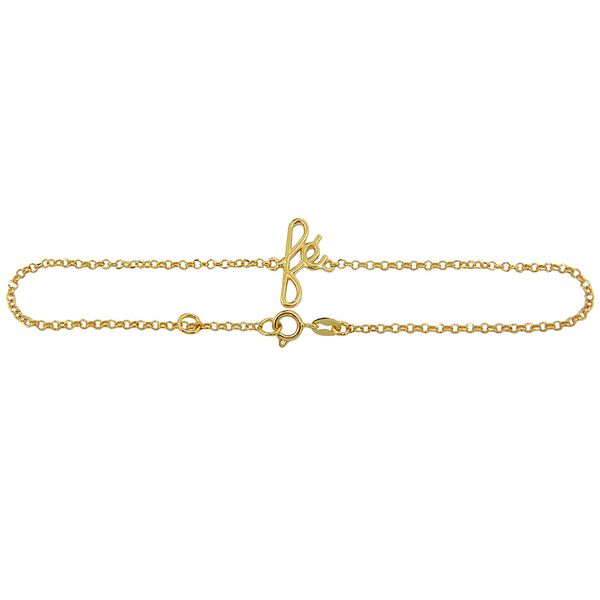 Pulseira em Ouro 18k Feminina Fé