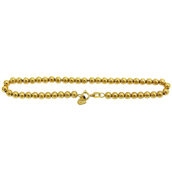 Pulseira Feminina de Bolinhas em Ouro 18K