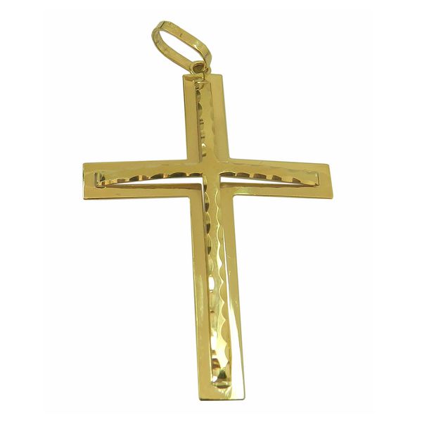 Pingente Crucifixo Grande em Ouro 18k 0,750