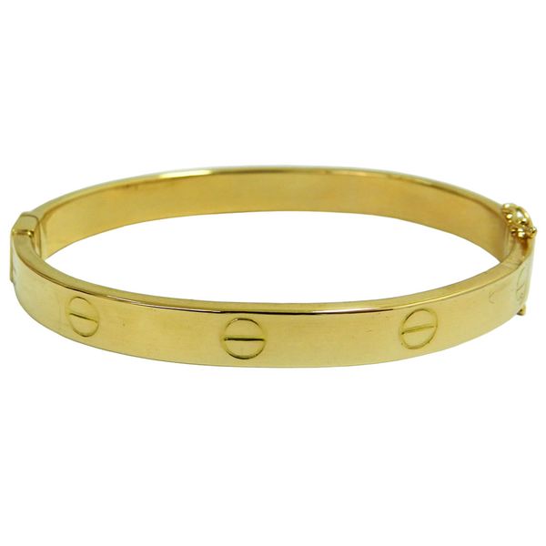 Bracelete de Ouro 18k Prego Parafuso com 6,1mm e 7.6g