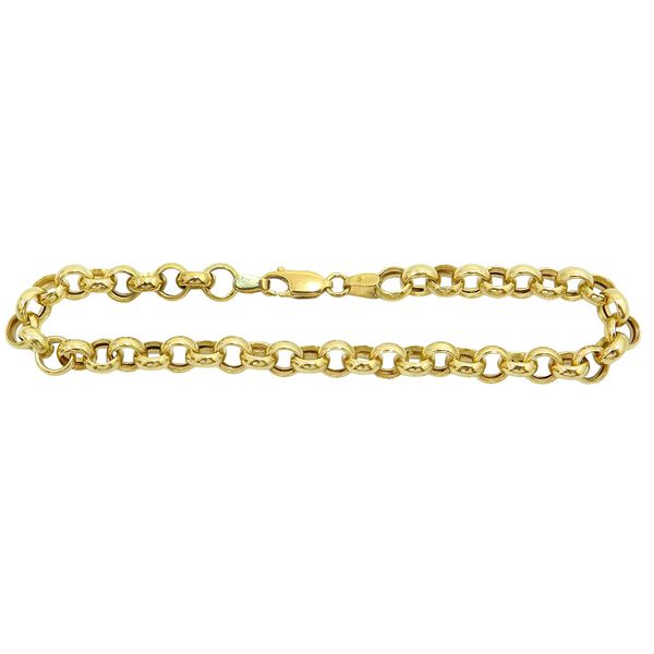 Pulseira em ouro 18k feminina Elo Português com 5.8mm