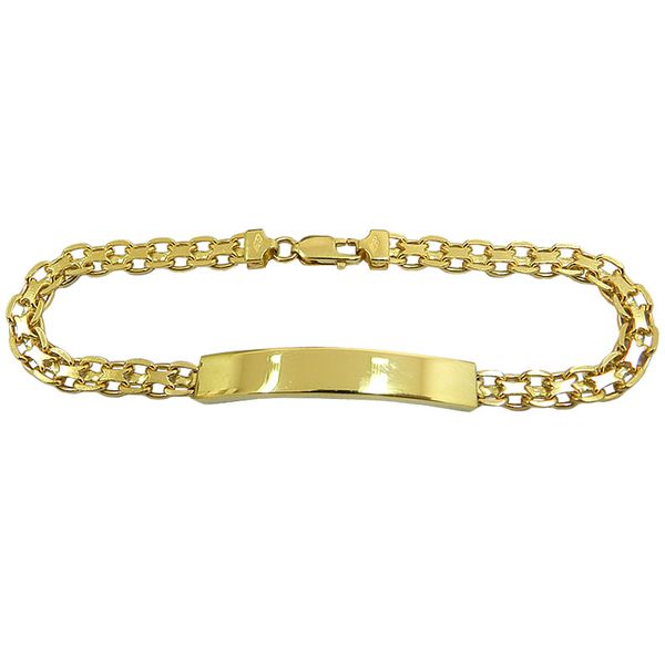 Pulseira Italiana Masculina em Ouro 18k