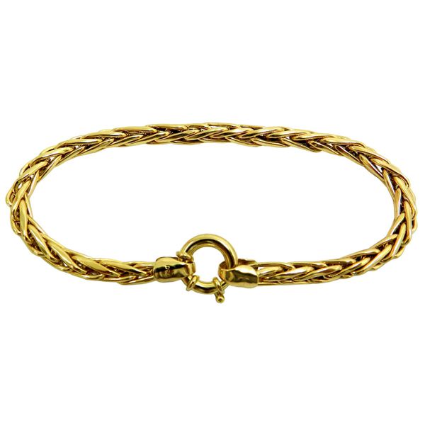 Pulseira Elo Palmeira em Ouro 18K Feminina