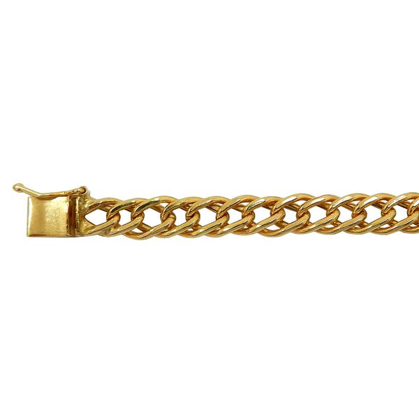 Pulseira Masculina em Ouro Grumet Elo Duplo 4.7g 1.8mm