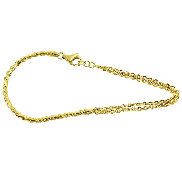 Pulseira Feminina em Ouro 18K com 3.9g 2.4mm