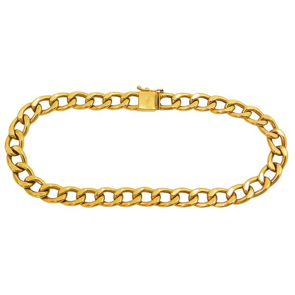 Pulseira Masculina de Ouro 18K Grumet com 8,3g