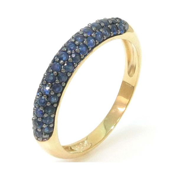 Anel em ouro com Safira Azul