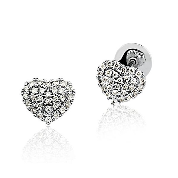 Brincos em Ouro Branco 18k com Brilhantes BRUNER 