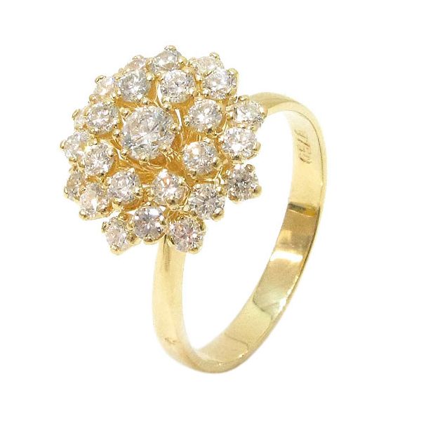Anel Chuveiro em Ouro 18K com Diamantes 