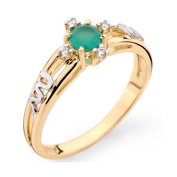 Anel de Formatura em Ouro 18k com Brilhantes