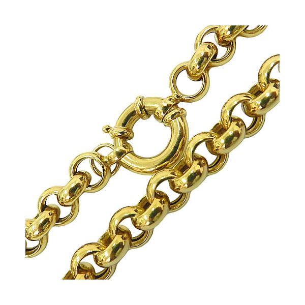 Corrente Elo Português Grossa em Ouro 18K 50cm