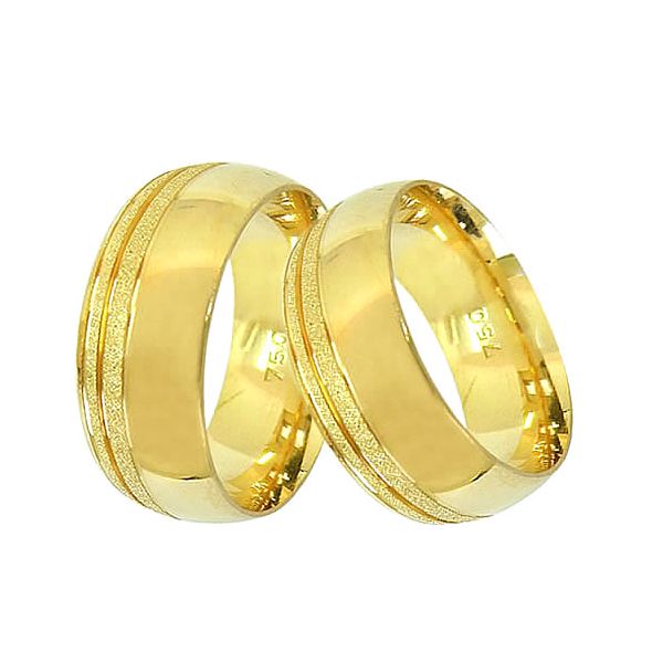 Alianças de Bodas de Ouro Anatômicas