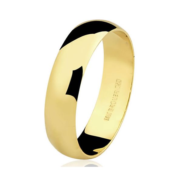 Alianças de Ouro 18k para Casamento Anatômica 13g
