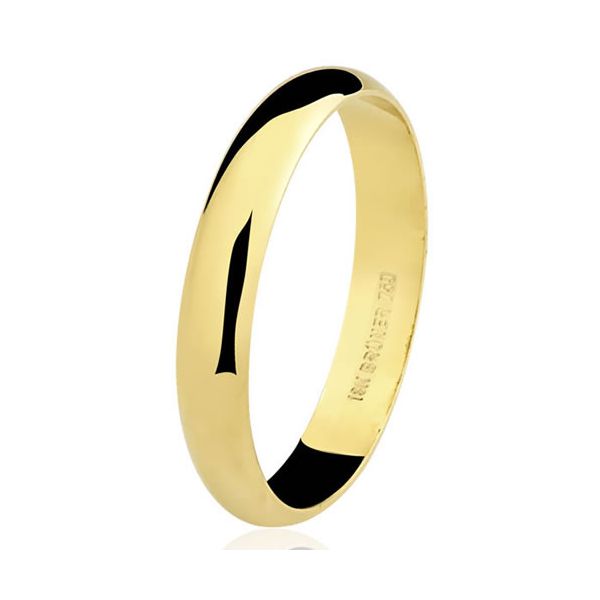 Alianças em Ouro 18k Tradicional Lisa com 4.80g 2.8mm