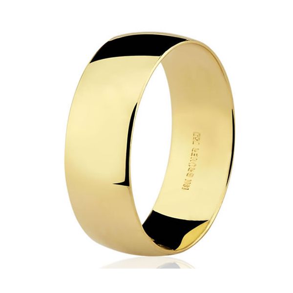 18k750リング Aliança de Ouro 18k 750 Casamento Abaulada 13g 7.0mm | RDJ Joias