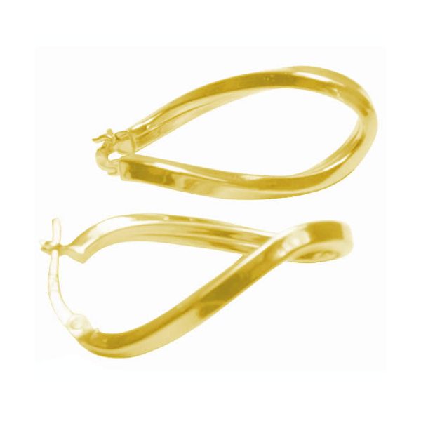 Argola em Ouro 18K Especial Torcida com 3,1g e 29.0mm