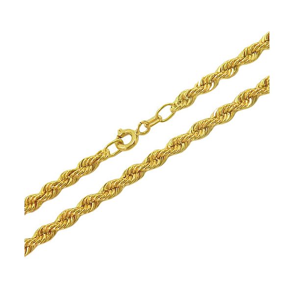 Corrente de Ouro 18k Trancilin Feminina 45cm 3,2mm