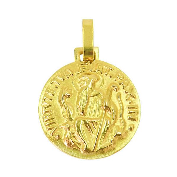 Pingente de ouro Medalha de São Bento 12.2mm