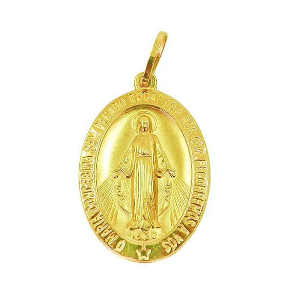 Pingente de Ouro Maria Concebida Sem Pecado 30.0mm