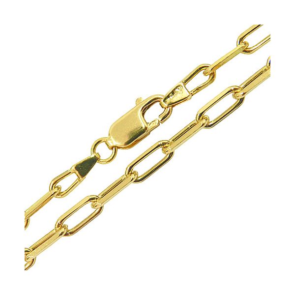 Corrente de Ouro 18k Grossa Elos alongados 70cm 31,2g