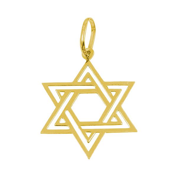 Estrela Davi em Ouro G