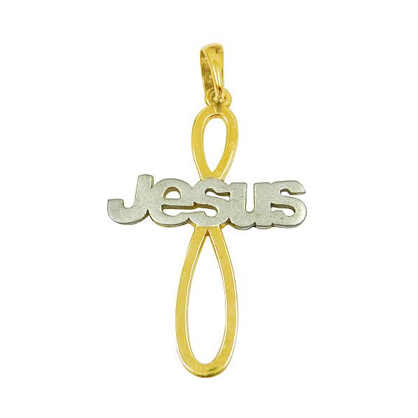 Crucifixo em ouro Jesus