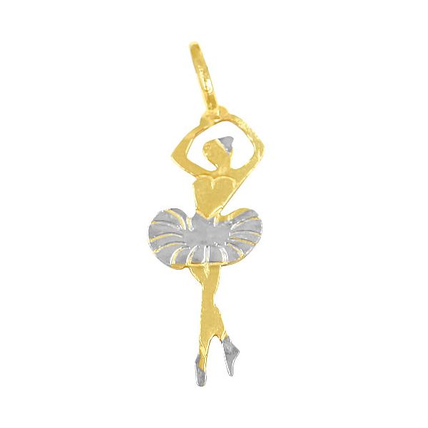 Pingente Feminino em Ouro 18K Bailarina
