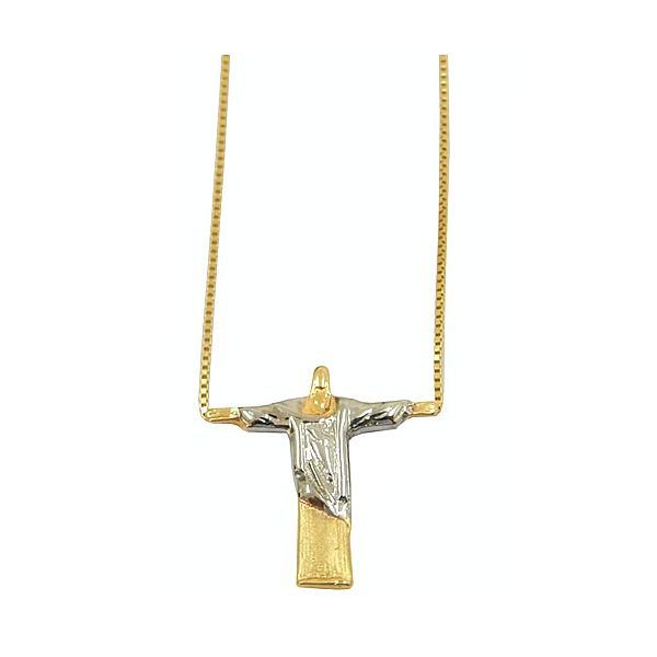 Gargantilha de ouro 18K com o Cristo Redentor 