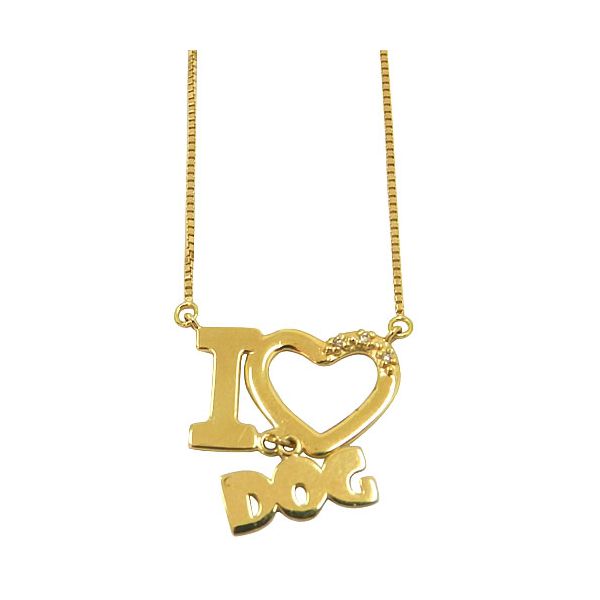 Gargantilha Veneziana I Love Dog