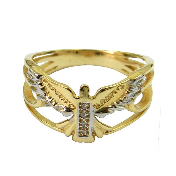 Anel Espírito Santo em Ouro 18K