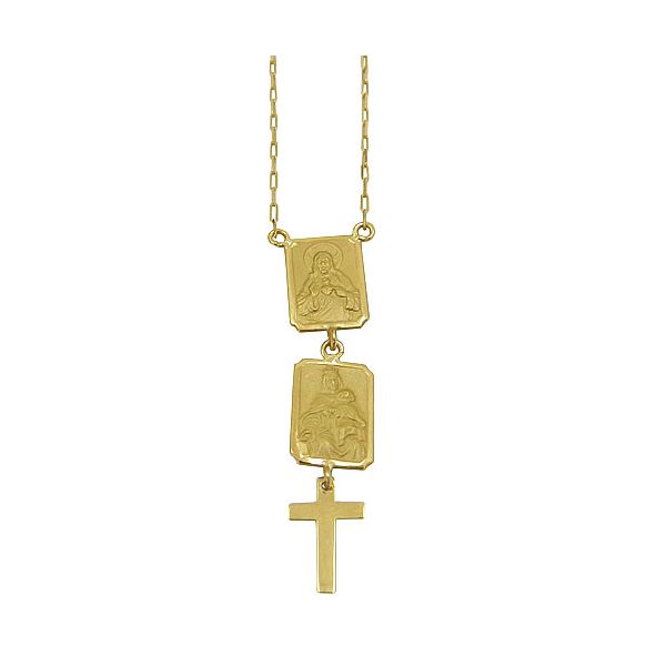 Escapulário Nossa Senhora, Jesus Cristo e a Santa Cruz
