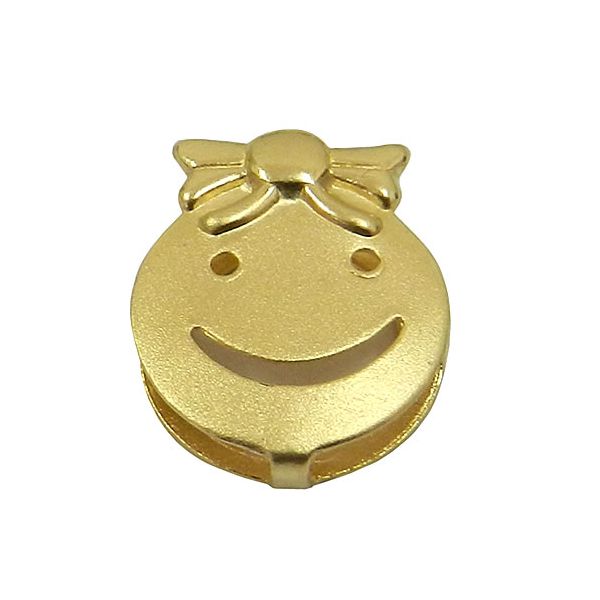 Pingente de Ouro Happy Face Menina
