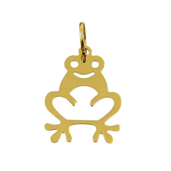 Pingente Feminino em Ouro 18K Sapinho 23.8x13.3mm