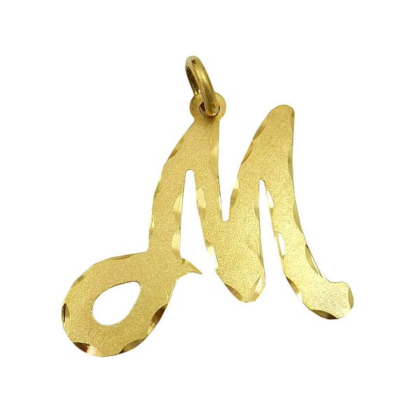 Pingente com Letra em Ouro 18K