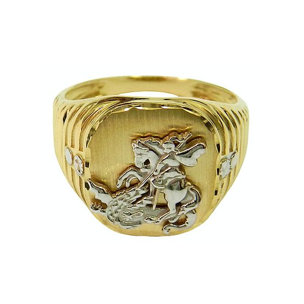 Anel de São Jorge em Ouro 18K