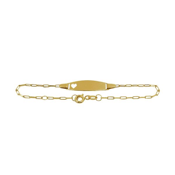 Pulseirinha de Ouro para Recém-nascido Cartier com Chapinha