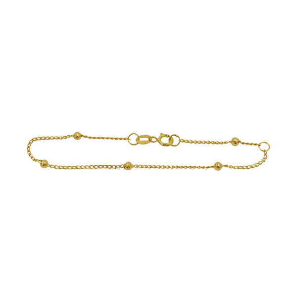 Pulseirinha de Bolinha Grumet em Ouro 18K 